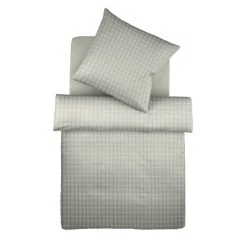 Fleuresse Heidelberg RV Batist-Bettwäsche - 135x200 / 80x80 Cm - Hellgrau