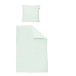 Irisette TWIST SATIN Bettwäsche-Set - 135x200 / 80x80 Cm - Mint