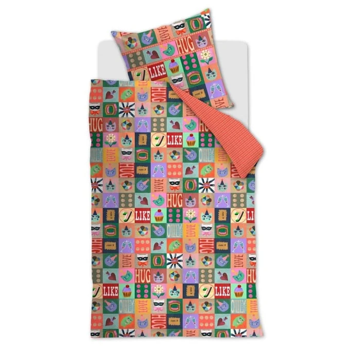 Oilily Party Blocks Bettwäsche-Set - 100x135 / 40x60 Cm - Multi 3 Oilily Party Blocks Bettwäsche-Set - 100x135 / 40x60 Cm - Multi