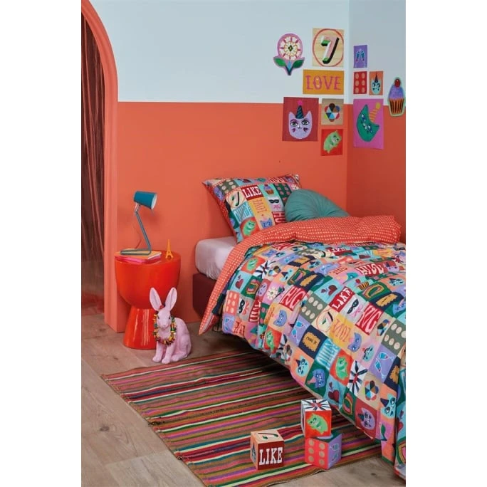 Oilily Party Blocks Bettwäsche-Set - 100x135 / 40x60 Cm - Multi 4 Oilily Party Blocks Bettwäsche-Set - 100x135 / 40x60 Cm - Multi – Bild 2