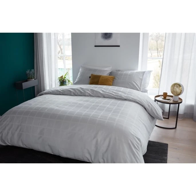 Beddinghouse Rain Bettwäsche Aus Mako-Satin - 135x200 / 80x80 Cm - Grau 5 Beddinghouse Rain Bettwäsche Aus Mako-Satin - 135x200 / 80x80 Cm - Grau – Bild 3