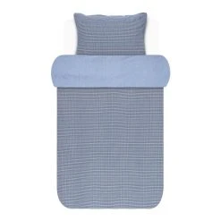 Marc O'Polo Kiruna Perkal-Bettwäsche - 155x220 / 80x80 Cm - Blue