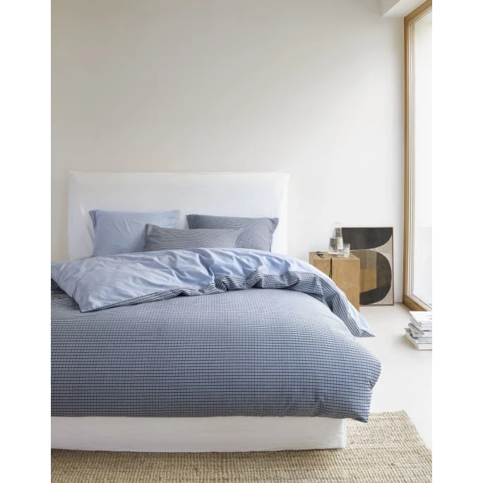 Marc O'Polo Kiruna Perkal-Bettwäsche - 155x220 / 80x80 Cm - Blue 5 Marc O'Polo Kiruna Perkal-Bettwäsche - 155x220 / 80x80 Cm - Blue – Bild 3