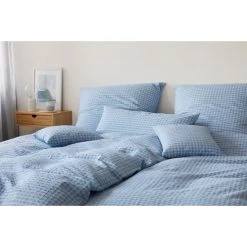 Elegante Bornholm Bettwäsche-Set Aus Web-Seersucker - 135x200 / 80x80 Cm - Rauchblau 7 Elegante Bornholm Bettwäsche-Set Aus Web-Seersucker - 135x200 / 80x80 Cm - Rauchblau -Moooi Shop unnamed file 1061