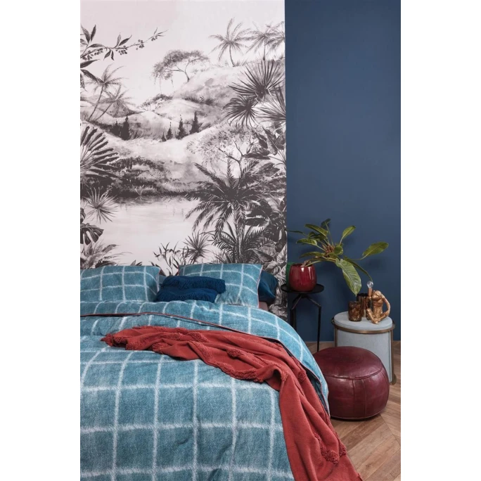 At Home Denim Bettwäsche-Set - 155x220 / 80x80 Cm - Blau 4 At Home Denim Bettwäsche-Set - 155x220 / 80x80 Cm - Blau – Bild 2