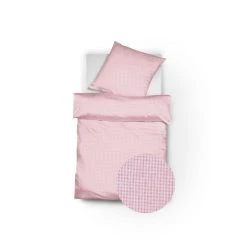 Fleuresse Porto Bettwäsche-Garnitur - 155x200 / 80x80 Cm - Cherry