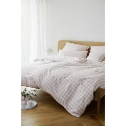 Elegante Quadro Perkal Bettwäsche-Set - 135x200 / 80x80 Cm - Puder 8 Elegante Quadro Perkal Bettwäsche-Set - 135x200 / 80x80 Cm - Puder -Moooi Shop unnamed file 1095