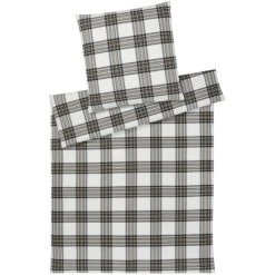 Elegante Westminster Bettwäsche-Set Aus Soft-Flanell - 135x200 / 80x80 Cm - Schoko