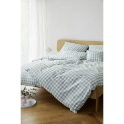 Elegante Quadro Bettwäsche Aus Web-Perkal - 135x200 / 40x80 Cm - Salbei 7 Elegante Quadro Bettwäsche Aus Web-Perkal - 135x200 / 40x80 Cm - Salbei -Moooi Shop unnamed file 1114