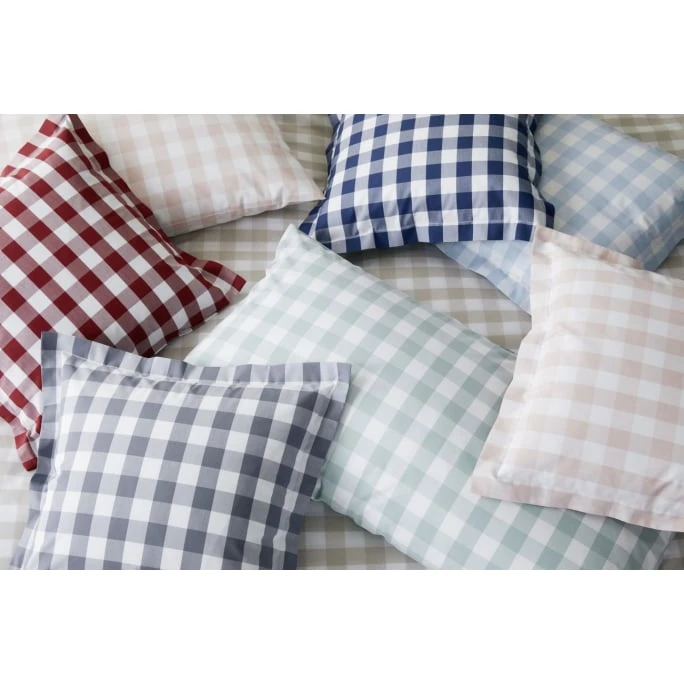 Elegante Quadro Bettwäsche Aus Web-Perkal - 135x200 / 40x80 Cm - Clay 4 Elegante Quadro Bettwäsche Aus Web-Perkal - 135x200 / 40x80 Cm - Clay – Bild 2