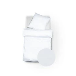 Fleuresse Porto Bettwäsche-Garnitur - 155x200 / 80x80 Cm - Weiß