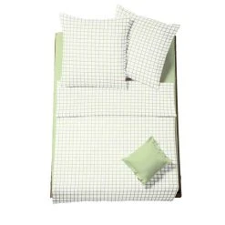 Fleuresse Heidelberg RV Batist-Bettwäsche - 135x200 / 80x80 Cm - Grün