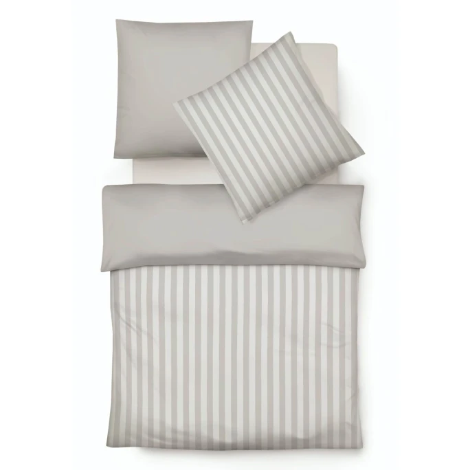 Fleuresse Porto Bettwäsche-Set Mit Wende-Optik - 135x200 / 80x80 Cm - Light Grey 3 Fleuresse Porto Bettwäsche-Set Mit Wende-Optik - 135x200 / 80x80 Cm - Light Grey