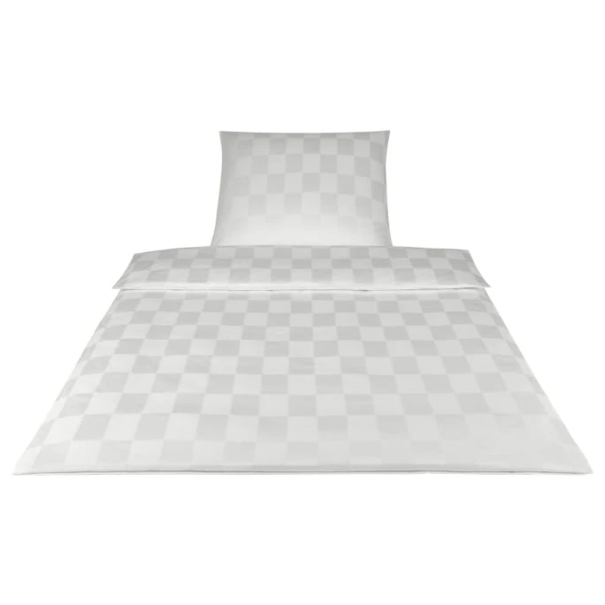 Elegante Courage Bettwäsche Aus Mako-Satin - 155x220 / 40x80 Cm - Weiß 3 Elegante Courage Bettwäsche Aus Mako-Satin - 155x220 / 40x80 Cm - Weiß