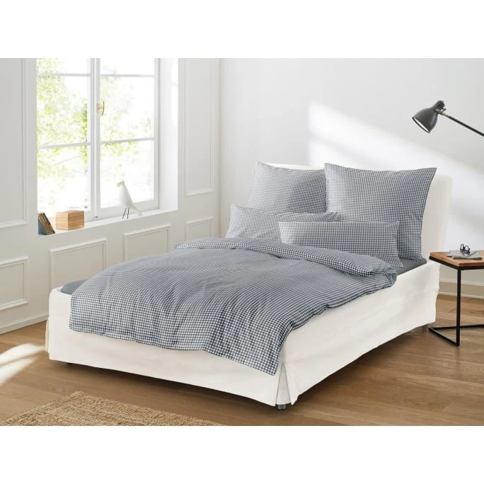 Irisette TWIST 8626 Mako-Satin Bettwäsche - 140x220 / 70x90 (AT) Cm - Grafit 4 Irisette TWIST 8626 Mako-Satin Bettwäsche - 140x220 / 70x90 (AT) Cm - Grafit – Bild 2