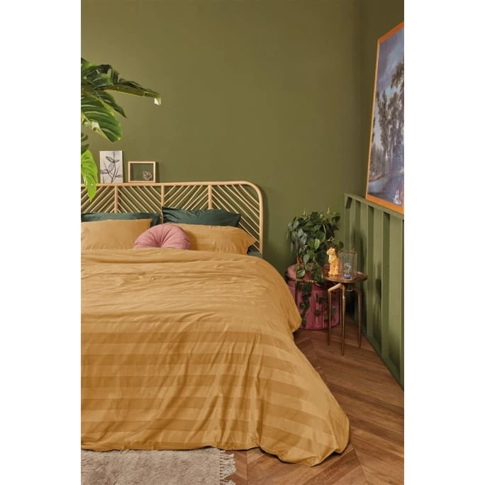 At Home Soft Shine Bettwäsche-Set - 155x220 / 80x80 Cm - Gelb 4 At Home Soft Shine Bettwäsche-Set - 155x220 / 80x80 Cm - Gelb – Bild 2