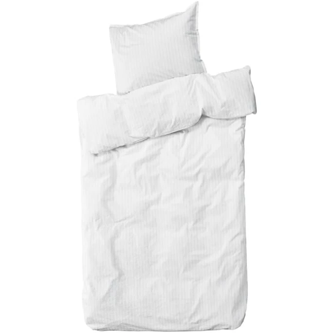 ByNORD Dagny Bio Bettwäsche-Set Aus Perkal - 135x200 / 80x80 Cm - Snow White Ocean 3 ByNORD Dagny Bio Bettwäsche-Set Aus Perkal - 135x200 / 80x80 Cm - Snow White Ocean