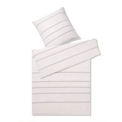 Elegante Relax Bettwäsche Aus Halbleinen - 155x200 / 80x80 Cm - Rose