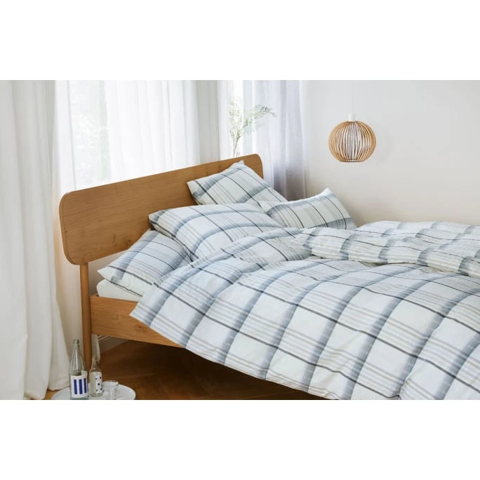 Elegante Samsö Bettwäsche-Set Aus Web-Seersucker - 135x200 / 40x80 Cm - Grau-sand 5 Elegante Samsö Bettwäsche-Set Aus Web-Seersucker - 135x200 / 40x80 Cm - Grau-sand – Bild 3