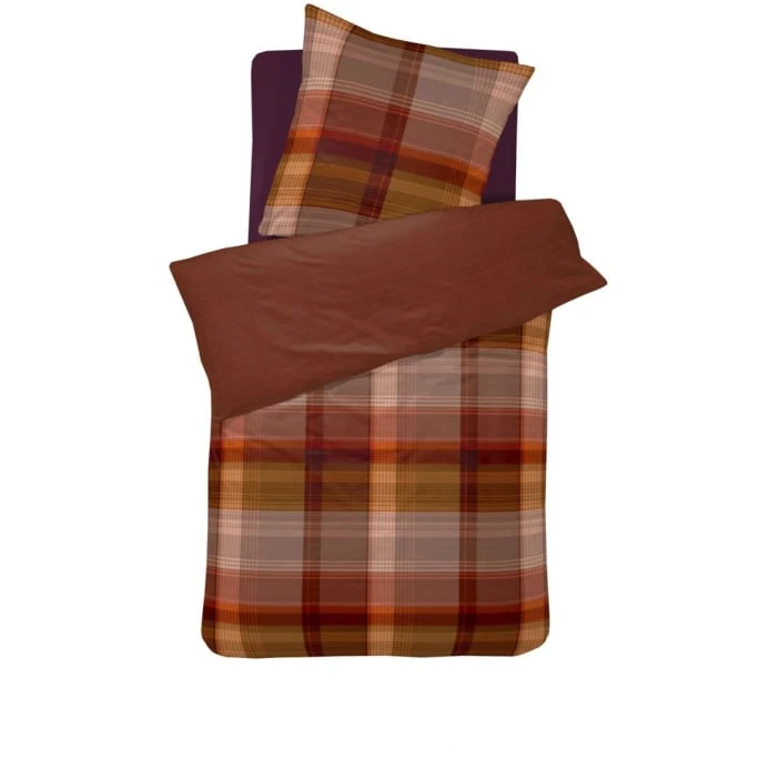 Cinderella Ponte Bettwäsche-Set Aus Renforcé-Baumwolle - 155x220 / 80x80 Cm - Red Clay 4 Cinderella Ponte Bettwäsche-Set Aus Renforcé-Baumwolle - 155x220 / 80x80 Cm - Red Clay – Bild 2