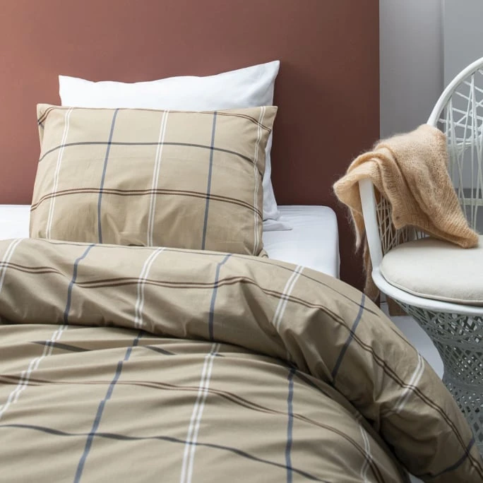 Cinderella Rack Bettwäsche-Set Aus Renforcé-Baumwolle - 135x200 / 80x80 Cm - Camel 4 Cinderella Rack Bettwäsche-Set Aus Renforcé-Baumwolle - 135x200 / 80x80 Cm - Camel – Bild 2