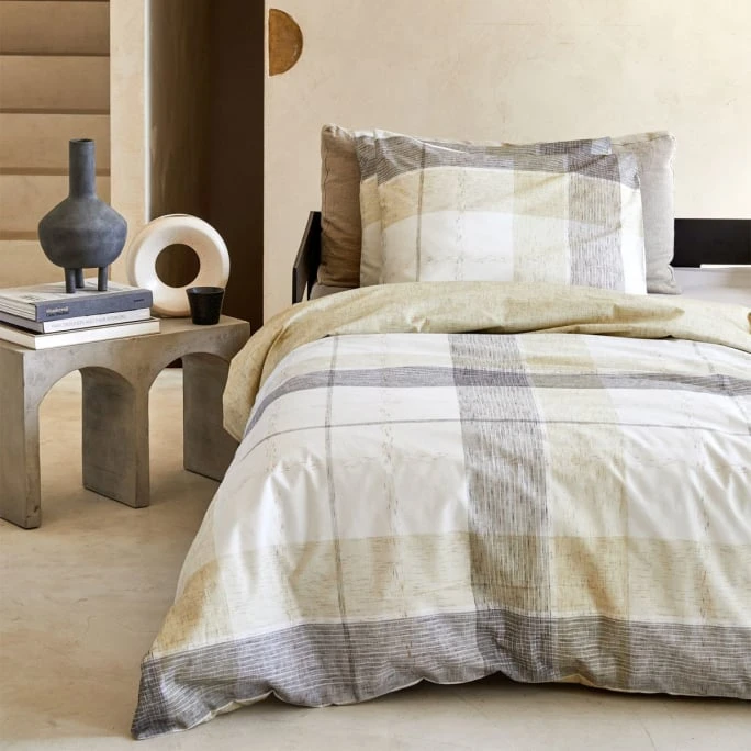 Damai Colos Bettwäsche-Set Aus Bio-Baumwolle - 155x220 / 80x80 Cm - Off White 4 Damai Colos Bettwäsche-Set Aus Bio-Baumwolle - 155x220 / 80x80 Cm - Off White – Bild 2