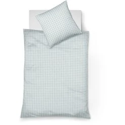 Fleuresse Rio Bettwäsche-Set Aus Seersucker - 135x200 / 80x80 Cm - Mint