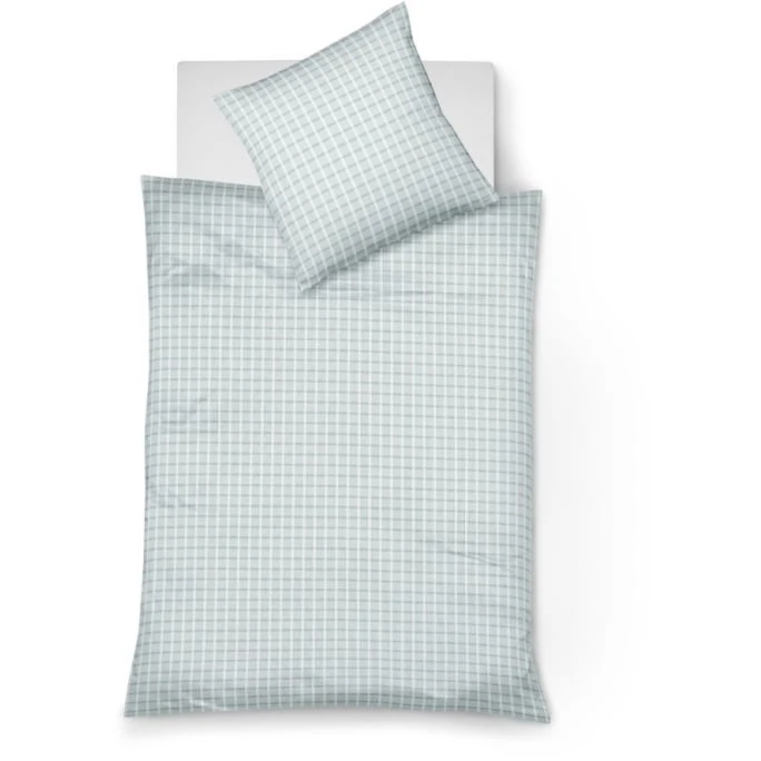 Fleuresse Rio Bettwäsche-Set Aus Seersucker - 135x200 / 80x80 Cm - Mint 3 Fleuresse Rio Bettwäsche-Set Aus Seersucker - 135x200 / 80x80 Cm - Mint