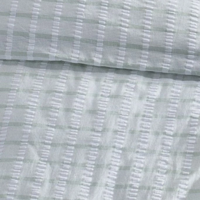 Fleuresse Rio Bettwäsche-Set Aus Seersucker - 135x200 / 80x80 Cm - Mint 4 Fleuresse Rio Bettwäsche-Set Aus Seersucker - 135x200 / 80x80 Cm - Mint – Bild 2