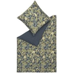 ESPRIT Home Macy Bettwäsche-Set Aus Satin - 155x220 / 80x80 Cm - Blue