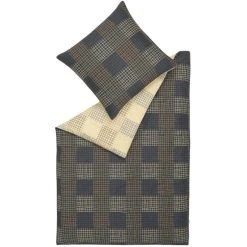 ESPRIT Home Madison Bettwäsche-Set Aus Satin - 135x200 / 80x80 Cm - Navy