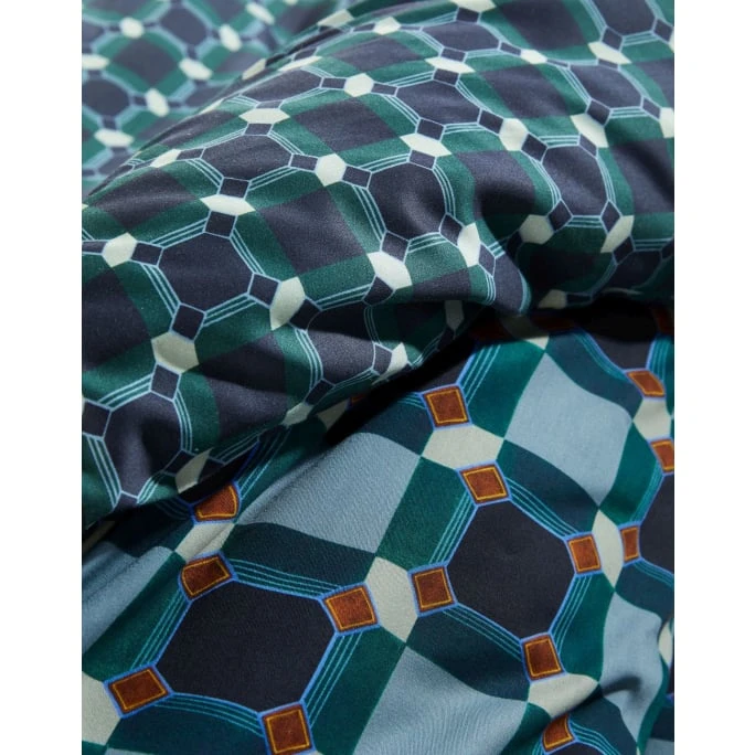 ESSENZA HOME Essenza Teades Bettwäsche-Set Aus Satin - 135x200 / 80x80 Cm - Nightblue 5 ESSENZA HOME Essenza Teades Bettwäsche-Set Aus Satin - 135x200 / 80x80 Cm - Nightblue – Bild 3