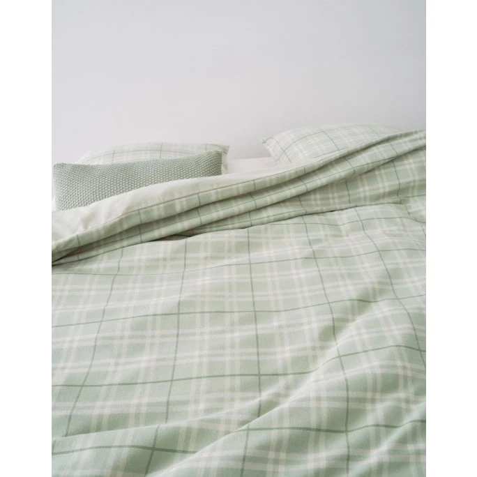 Marc O'Polo Espen Bettwäsche Aus Bamwoll-Flanell - 155x220 / 80x80 Cm - Garden Green 5 Marc O'Polo Espen Bettwäsche Aus Bamwoll-Flanell - 155x220 / 80x80 Cm - Garden Green – Bild 3