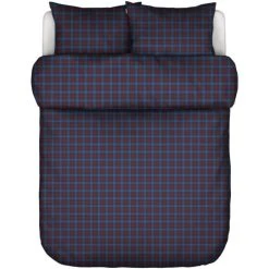 Marc O'Polo Rune Bettwäsche Aus Flanell - 155x220 / 80x80 Cm - Dark Navy