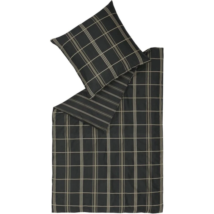 Musterring Square Bettwäsche-Set Aus Satin - 155x220 / 80x80 Cm - Schwarz 3 Musterring Square Bettwäsche-Set Aus Satin - 155x220 / 80x80 Cm - Schwarz