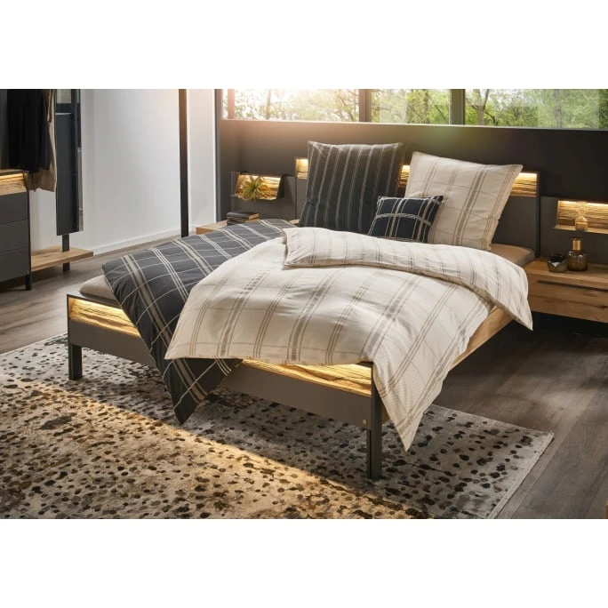 Musterring Square Bettwäsche-Set Aus Satin - 155x220 / 80x80 Cm - Schwarz 6 Musterring Square Bettwäsche-Set Aus Satin - 155x220 / 80x80 Cm - Schwarz – Bild 4