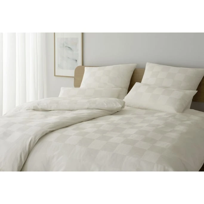 Elegante Trattino Bettwäsche-Set Aus Mako-Satin - 135x200 / 40x80 Cm - Natur 4 Elegante Trattino Bettwäsche-Set Aus Mako-Satin - 135x200 / 40x80 Cm - Natur – Bild 2