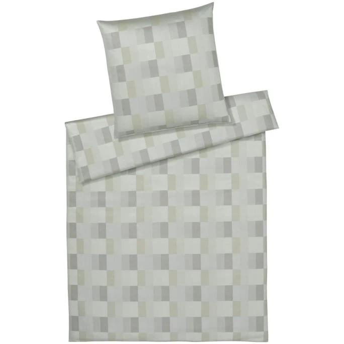 Elegante Piazza Bettwäsche-Set Aus Mako-Satin - 135x200 / 40x80 Cm - Natur 3 Elegante Piazza Bettwäsche-Set Aus Mako-Satin - 135x200 / 40x80 Cm - Natur