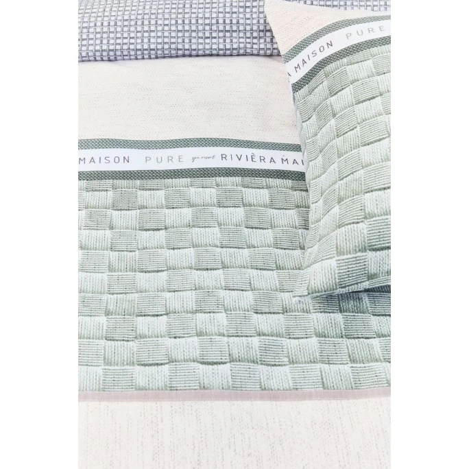 Riviera Maison Rivièra Maison Pure Resort Bettwäsche-Set - 200x200 / 2x80x80 Cm - Green 5 Riviera Maison Rivièra Maison Pure Resort Bettwäsche-Set - 200x200 / 2x80x80 Cm - Green – Bild 3