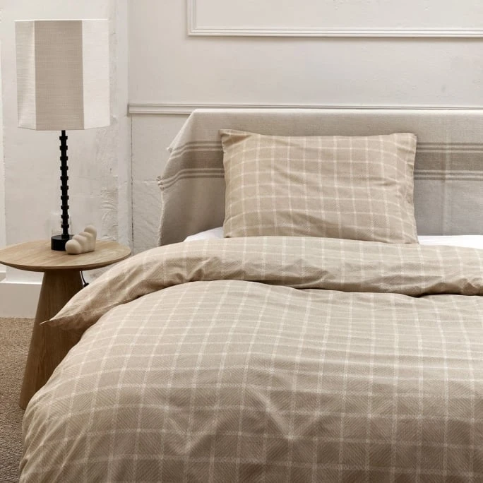 Cinderella Brecht Bettwäsche-Set - 135x200 / 80x80 Cm - Natural 4 Cinderella Brecht Bettwäsche-Set - 135x200 / 80x80 Cm - Natural – Bild 2