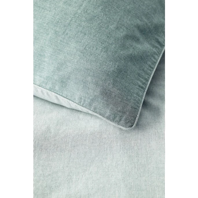 Marc O'Polo Washed Chambray Bettwäsche-Set - 155x200 / 80x80 Cm - Aqua 4 Marc O'Polo Washed Chambray Bettwäsche-Set - 155x200 / 80x80 Cm - Aqua – Bild 2