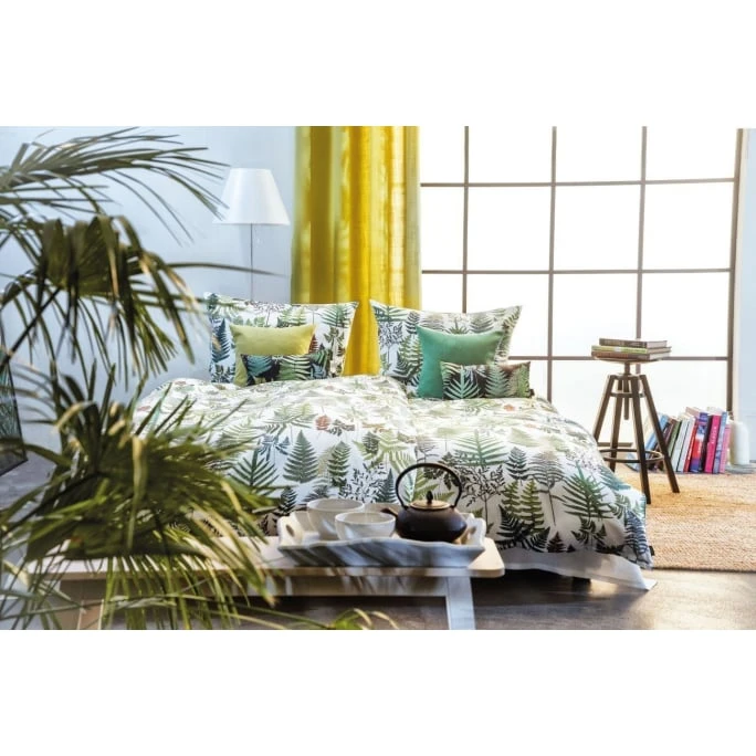 Apelt Moritz Bettwäsche-Set Aus Satin - 135x200 / 80x80 Cm - Weiß/grün 4 Apelt Moritz Bettwäsche-Set Aus Satin - 135x200 / 80x80 Cm - Weiß/grün – Bild 2