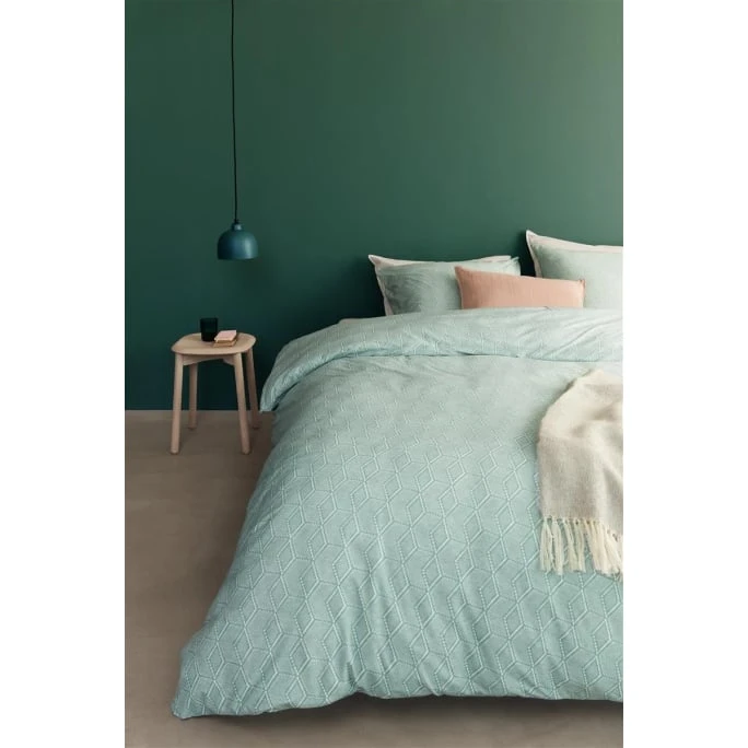 Beddinghouse Oskar Bettwäsche-Set - 155x220 / 80x80 Cm - Meeresgrün 4 Beddinghouse Oskar Bettwäsche-Set - 155x220 / 80x80 Cm - Meeresgrün – Bild 2
