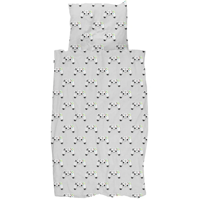 SNURK Gamer Bettwäsche-Set - 135x200 / 80x80 Cm - Grey 3 SNURK Gamer Bettwäsche-Set - 135x200 / 80x80 Cm - Grey