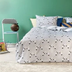 SNURK Gamer Bettwäsche-Set - 135x200 / 80x80 Cm - Grey 12 SNURK Gamer Bettwäsche-Set - 135x200 / 80x80 Cm - Grey -Moooi Shop unnamed file 1326