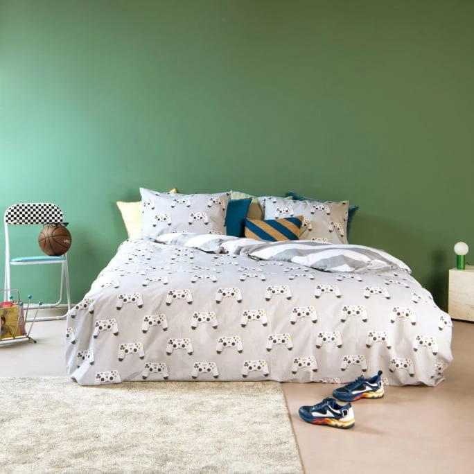 SNURK Gamer Bettwäsche-Set - 135x200 / 80x80 Cm - Grey 8 SNURK Gamer Bettwäsche-Set - 135x200 / 80x80 Cm - Grey – Bild 6