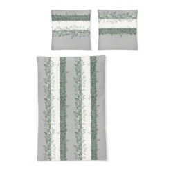 IRISETTE CAPRI 8052 MAKO-SATIN BETTWÄSCHE - 135x200 / 80x80 Cm - Farn