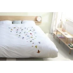 SNURK CRANE BIRDS Bettwäsche-Set - 135x200 / 80x80 Cm - Weiß Mit Motiv 8 SNURK CRANE BIRDS Bettwäsche-Set - 135x200 / 80x80 Cm - Weiß Mit Motiv -Moooi Shop unnamed file 1353