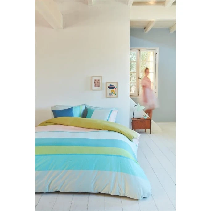 Beddinghouse Colorful Summer Bettwäsche-Set - 155x220 / 80x80 Cm - Meeresgrün 4 Beddinghouse Colorful Summer Bettwäsche-Set - 155x220 / 80x80 Cm - Meeresgrün – Bild 2