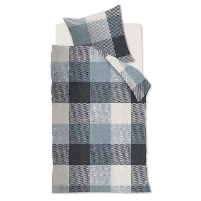 Beddinghouse Jim Bettwäsche-Set - 155x220 / 80x80 Cm - Blau 3 Beddinghouse Jim Bettwäsche-Set - 155x220 / 80x80 Cm - Blau